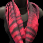 red & black shibori